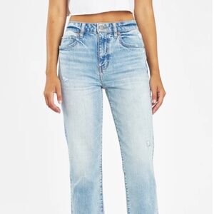 DAZE Straight Up High Rise Straight High Key Denim NWT